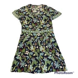 Tory Burch Garden Wisteria silk dress